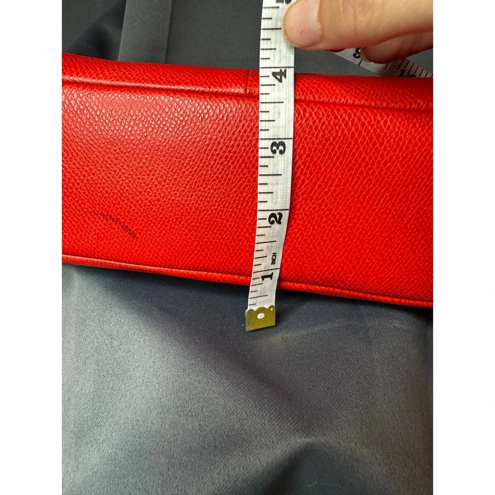 Coach Red Crossgrain Leather Satchel Crossbody Bag Gold Hardware F34607